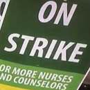Oakland teachers' picket sign